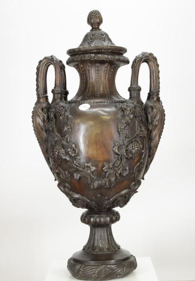 Continental Neo Classic Style Bronze Urn 20th C