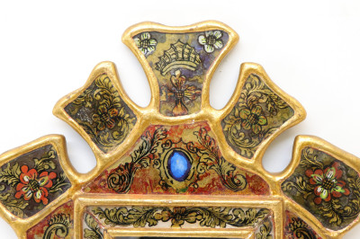Metal Articles 18th19th C and Giltwood Mirror