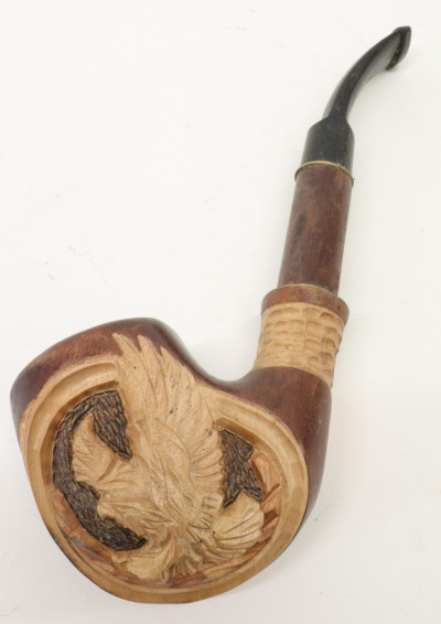 4 Pipes Meerschaum silverplate pewter