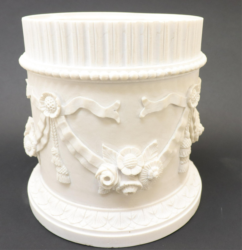 Pair of Neoclassical Style Alabaster Covered Jars