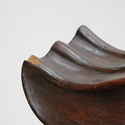 Asian Hardwood Pagoda Form Wall Shelf