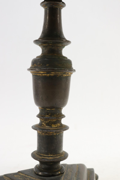 French Baroque Bronze Candlestick 16th C