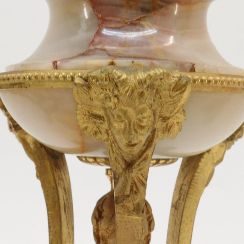 2 Pair French Gilt Bronze Candlesticks 19th C