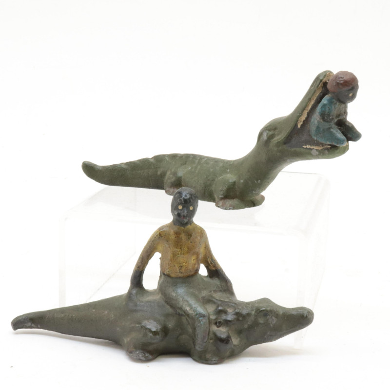 Group Metal/Bronze/Iron Figures Ink Stands