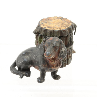 Group Metal/Bronze/Iron Figures Ink Stands