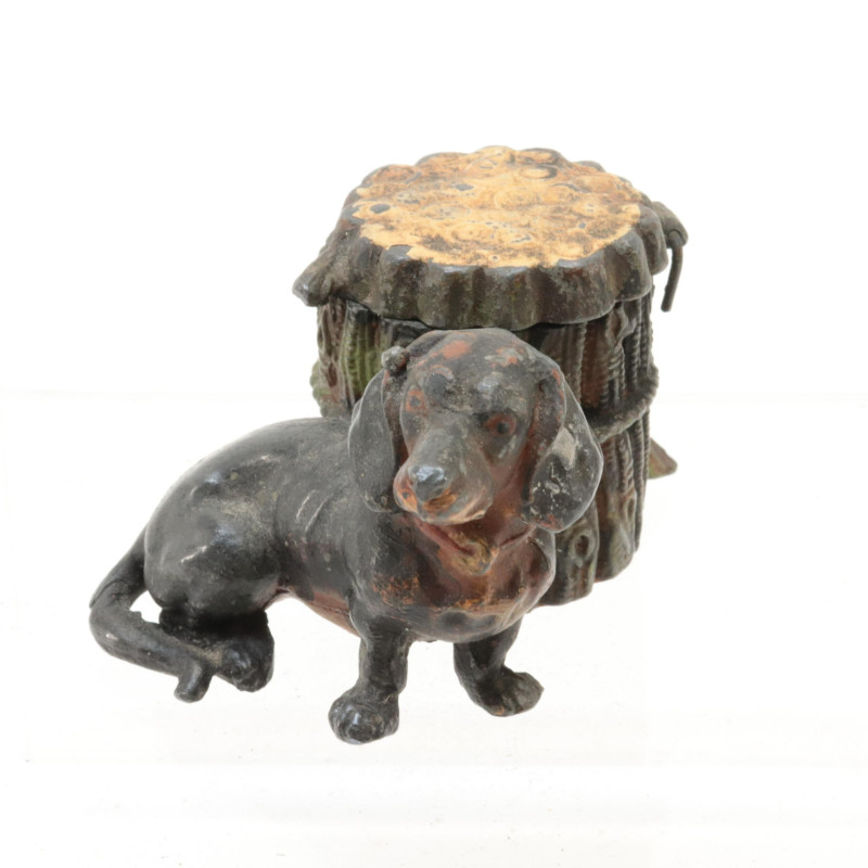Group Metal/Bronze/Iron Figures Ink Stands