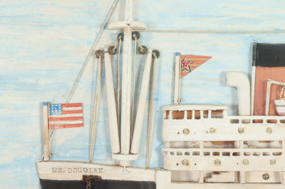 Diorama of the Steam Ship SS Douglas