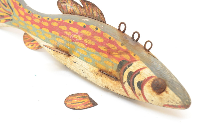 5 Folk Art Fish Decoys fishing lure