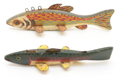 5 Folk Art Fish Decoys fishing lure