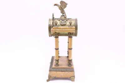 Gilt Bronze Marble Striking Mantle Clock 19th C