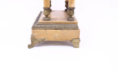 Gilt Bronze Marble Striking Mantle Clock 19th C