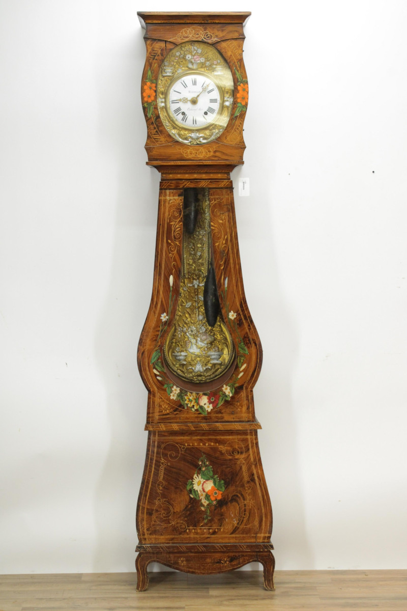 Louis Philippe Tall Case Clock 19th C Herbelin