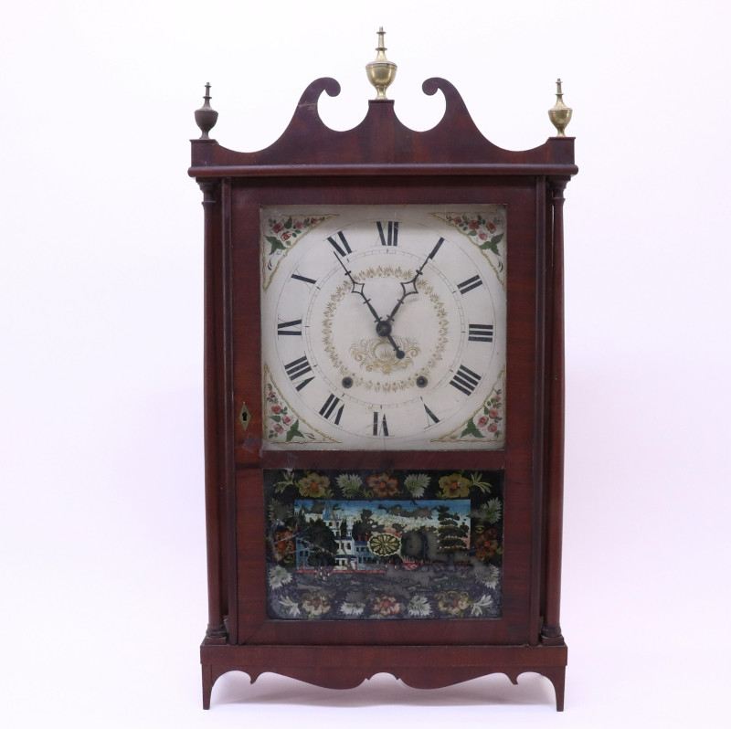 Mark Leavenworth Co(CT) Pillar and Scroll Clock
