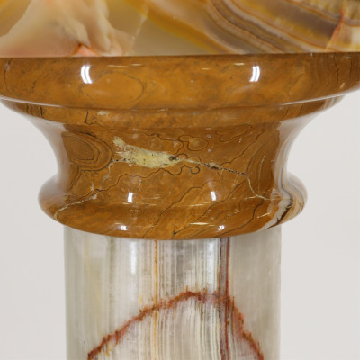 Neo Classic Style Green Onyx Pedestal