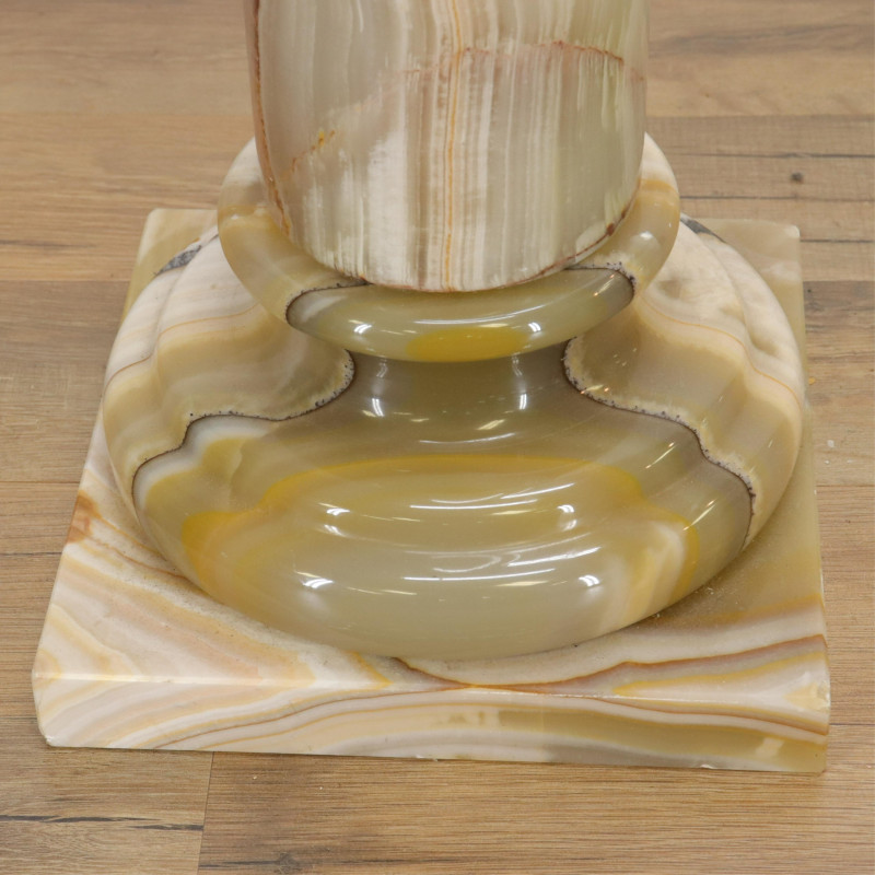 Neo Classic Style Green Onyx Pedestal