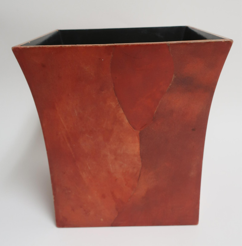 Manner of Karl Springer Waste Basket