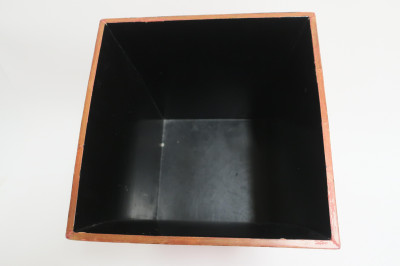 Manner of Karl Springer Waste Basket