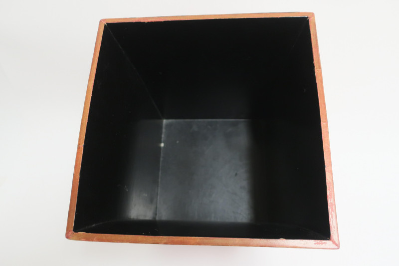 Manner of Karl Springer Waste Basket