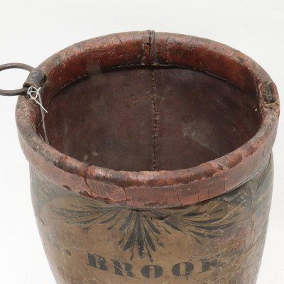 3 Fire Company Items leather bucket axes