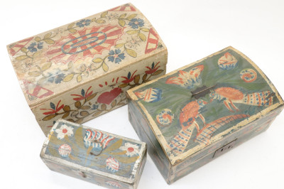 3 Brides Boxes late 19th/early 20th C