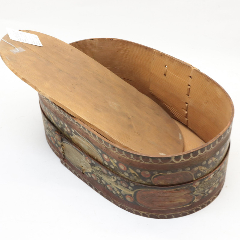 3 Oval Brides Boxes 19th 20th C
