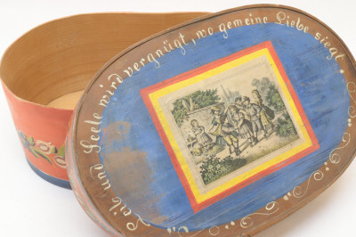 3 Oval Brides Boxes 19th 20th C