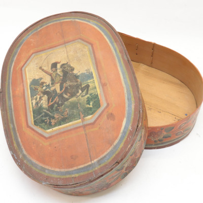 3 Oval Brides Boxes 19th 20th C