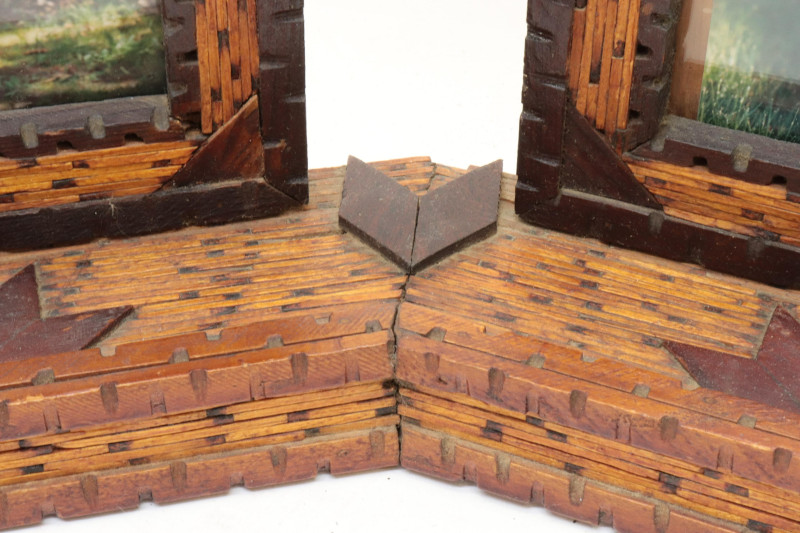 3 Wood Tramp Art Pieces