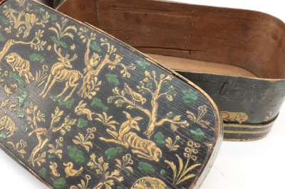 3 Folk Art Boxes Shoe
