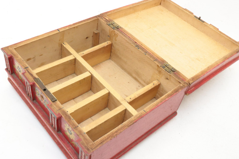 3 Folk Art Boxes Shoe