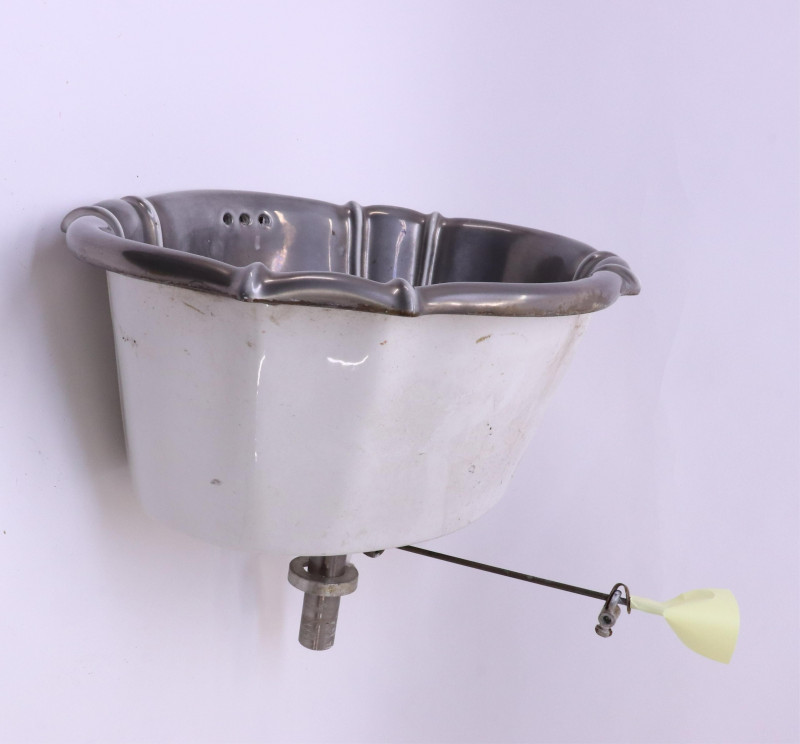 Sherle Wagner Porcelain Sink and Fittings