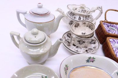 Group of Doll Size Porcelain Tea Wares