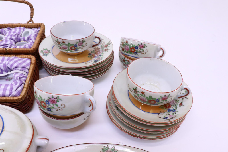Group of Doll Size Porcelain Tea Wares