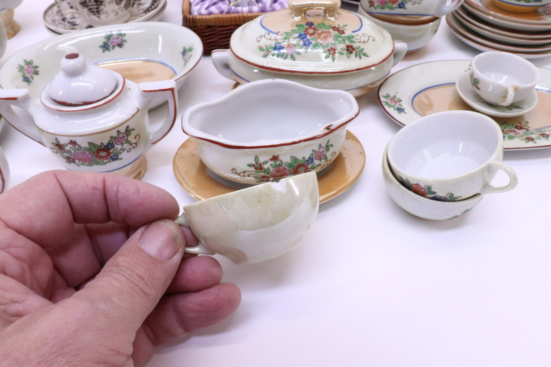 Group of Doll Size Porcelain Tea Wares