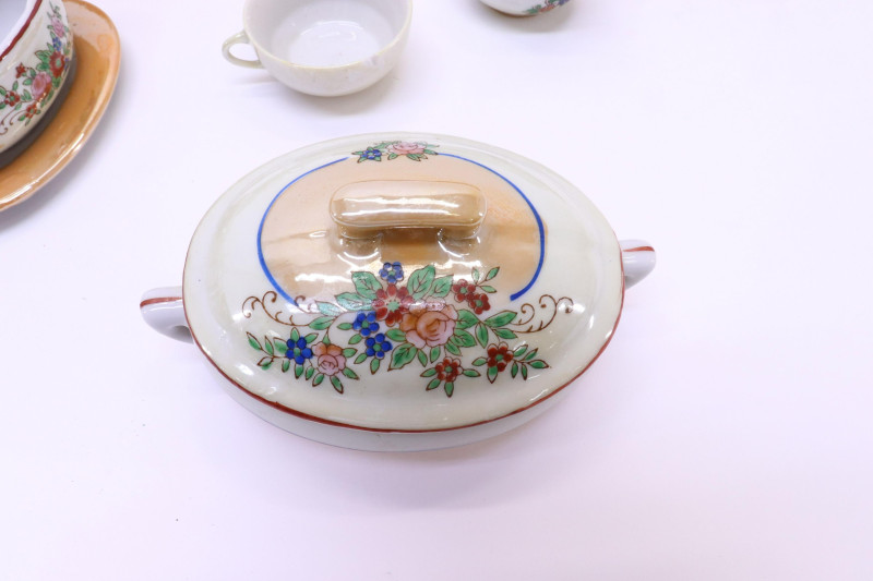 Group of Doll Size Porcelain Tea Wares