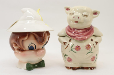 8 Pottery Cookie Jars incl McCoy