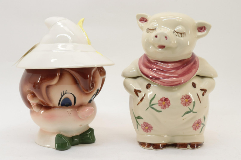 8 Pottery Cookie Jars incl McCoy