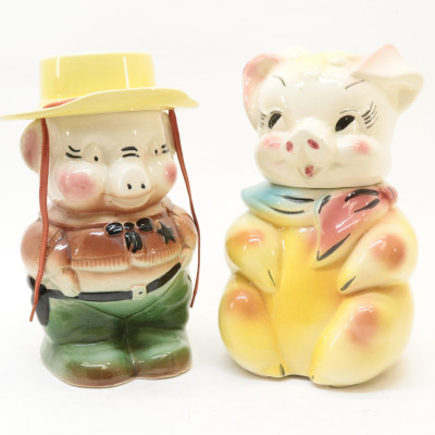 7 Pottery Cookie Jars incl Roseville