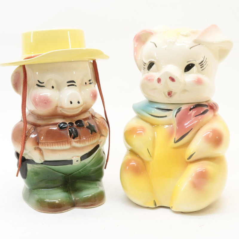 7 Pottery Cookie Jars incl Roseville