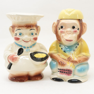 6 Pottery Cookie Jarsincl Roseville
