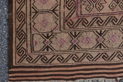 Caucasian Woven Wool Kilim Rug