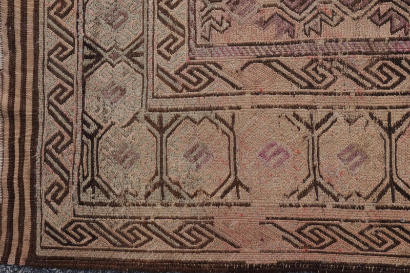 Caucasian Woven Wool Kilim Rug