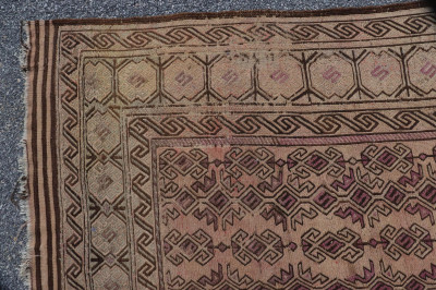 Caucasian Woven Wool Kilim Rug