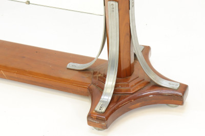 Art Deco Mounted Mahogany Cheval Mirror
