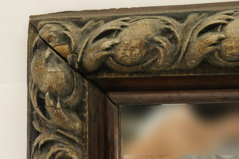 19th C or earlier Continental Wood Carved Frame