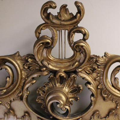 Swedish Rococo Revival Giltwood Mirror