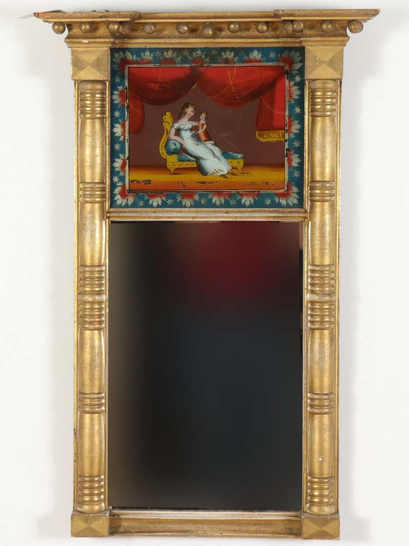 Federal Giltwood Eglomise Mirror James Todd