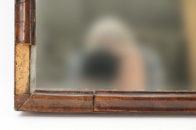 Georgian Mahogany Beveled Mirror