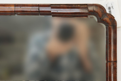 Georgian Mahogany Beveled Mirror