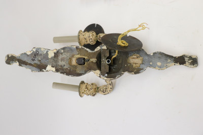 Pair of Neoclassical Metal Clad Wall Sconces